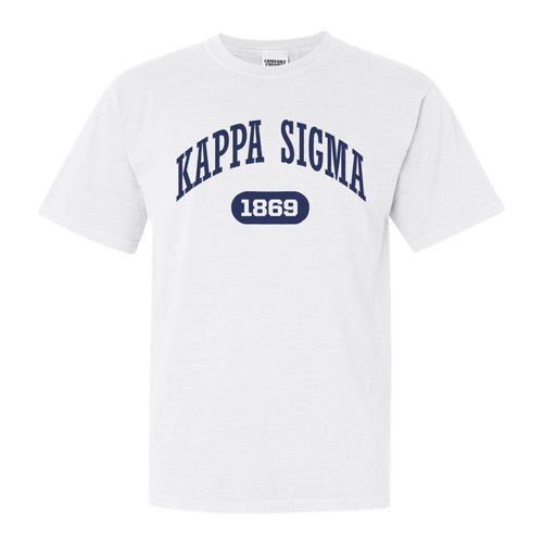 Kappa Sigma Comfort Colors T-Shirt - Kappa Sig Fraternal Arch Shirt - Kite and Crest