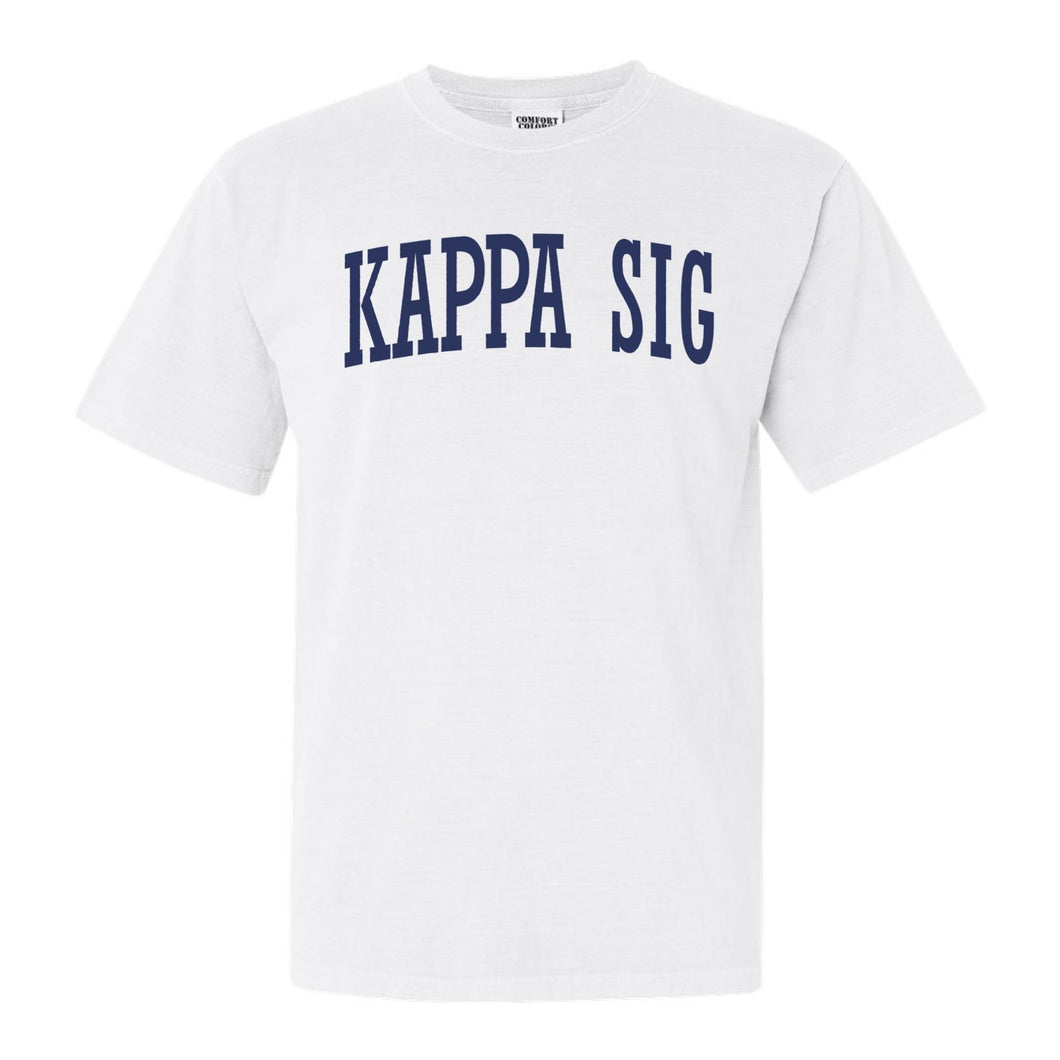 Kappa Sigma Comfort Colors T-Shirt - Kappa Sig Intrinsic Lettered Shirt - Kite and Crest