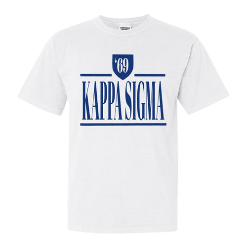 Kappa Sigma Comfort Colors T-Shirt - Kappa Sig Shield Shirt - Kite and Crest