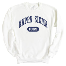 Load image into Gallery viewer, Kappa Sigma Sweatshirt - Kappa Sig Fraternal Arch Crewneck Sweatshirt - Kite and Crest
