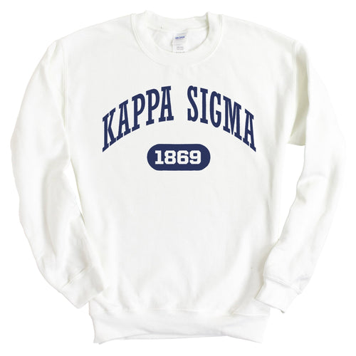 Kappa Sigma Sweatshirt - Kappa Sig Fraternal Arch Crewneck Sweatshirt - Kite and Crest