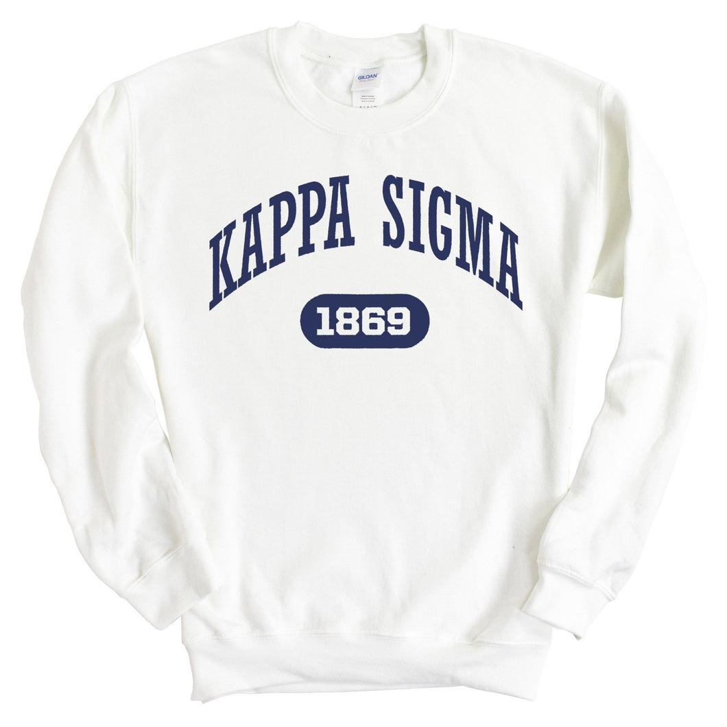 Kappa Sigma Sweatshirt - Kappa Sig Fraternal Arch Crewneck Sweatshirt - Kite and Crest