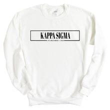 Load image into Gallery viewer, Kappa Sigma Sweatshirt - Kappa Sig Fraternal Block Crewneck Sweatshirt - Kite and Crest
