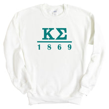 Load image into Gallery viewer, Kappa Sigma Sweatshirt - Kappa Sig Lettered Basic Crewneck Sweatshirt - Kite and Crest
