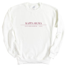 Load image into Gallery viewer, Kappa Sigma Sweatshirt - Kappa Sig Old Fashioned Vintage Crewneck Sweatshirt - Kite and Crest
