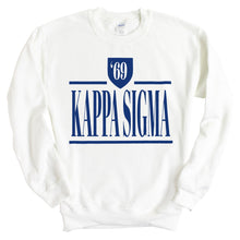 Load image into Gallery viewer, Kappa Sigma Sweatshirt - Kappa Sig Shield Crewneck Sweatshirt - Kite and Crest
