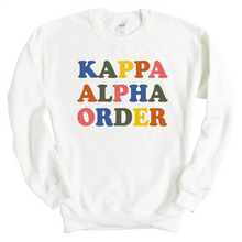 Load image into Gallery viewer, rder Sweatshirt - KA Retro Letters Crewneck Sweatshirt
