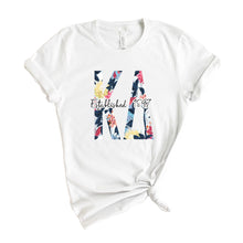 Load image into Gallery viewer, KD Kappa Delta Floral Block Sorority T-Shirt - Kite and Crest
