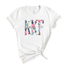 Load image into Gallery viewer, KKG Kappa Kappa Gamma Floral Block Sorority T-Shirt Tee - Kite and Crest
