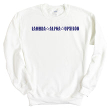 Load image into Gallery viewer, Lambda Alpha Upsilon Fraternal Star Sweatshirt - Fraternity Crewneck Sweatshirt - Kite and Crest
