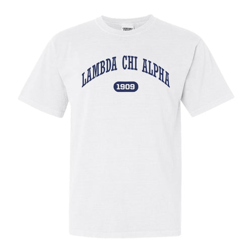 Lambda Chi Alpha Comfort Colors T-Shirt - Lambda Chi Fraternal Arch Shirt - Kite and Crest