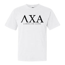Load image into Gallery viewer, Lambda Chi Alpha Comfort Colors T-Shirt - Lambda Chi Fraternal Block Shirt - Kite and Crest
