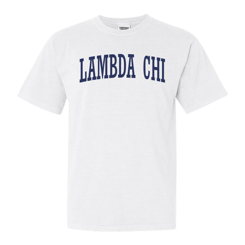 Lambda Chi Alpha Comfort Colors T-Shirt - Lambda Chi Intrinsic Lettered Shirt - Kite and Crest