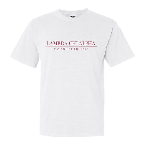 Lambda Chi Alpha Comfort Colors T-Shirt - Lambda Chi Old Fashioned Vintage Shirt - Kite and Crest