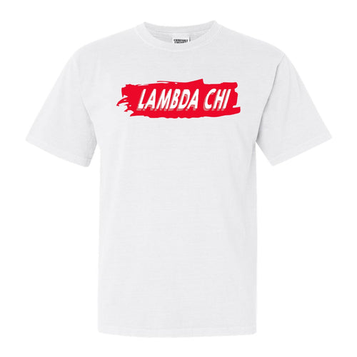 Lambda Chi Alpha Comfort Colors T-Shirt - Lambda Chi Red Slash Shirt - Kite and Crest