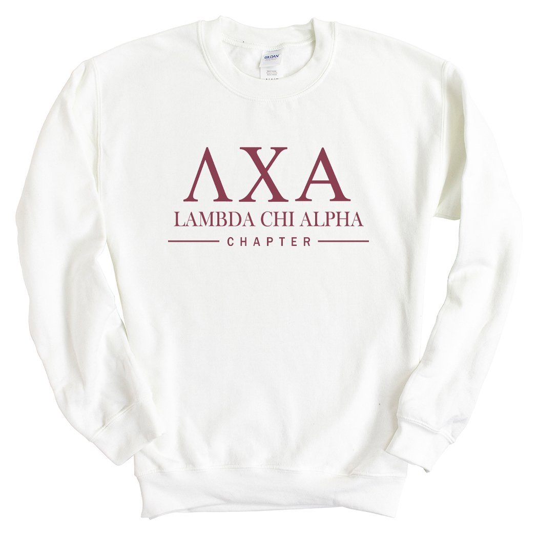 Lambda Chi Alpha Sweatshirt - Lambda Chi Basic Lined Crewneck Sweatshirt - Kite and Crest