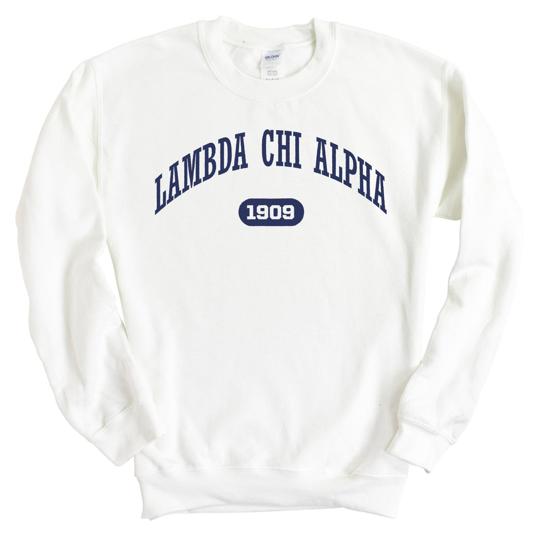 Lambda Chi Alpha Sweatshirt - Lambda Chi Fraternal Arch Crewneck Sweatshirt - Kite and Crest