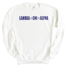 Load image into Gallery viewer, Lambda Chi Alpha Sweatshirt - Lambda Chi Fraternal Star Crewneck Sweatshirt - Kite and Crest
