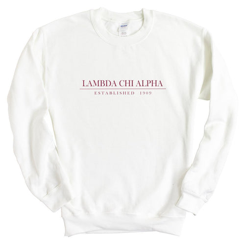 Lambda Chi Alpha Sweatshirt - Lambda Chi Old Fashioned Vintage Crewneck Sweatshirt - Kite and Crest