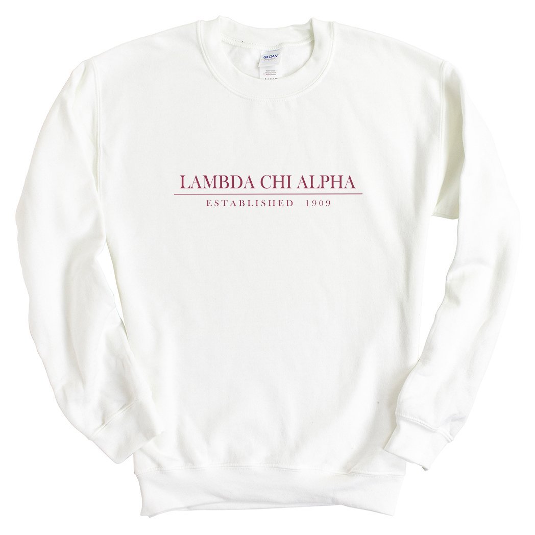 Lambda Chi Alpha Sweatshirt - Lambda Chi Old Fashioned Vintage Crewneck Sweatshirt - Kite and Crest