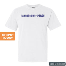 Load image into Gallery viewer, Lambda Phi Epsilon Fraternal Star Comfort Colors T-Shirt - Fraternity Tee - Kite and Crest
