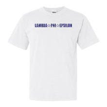 Load image into Gallery viewer, Lambda Phi Epsilon Fraternal Star Comfort Colors T-Shirt - Fraternity Tee - Kite and Crest
