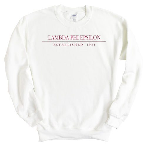Lambda Phi Epsilon Old Fashioned Vintage Sweatshirt - Fraternity Crewneck Sweatshirt - Kite and Crest