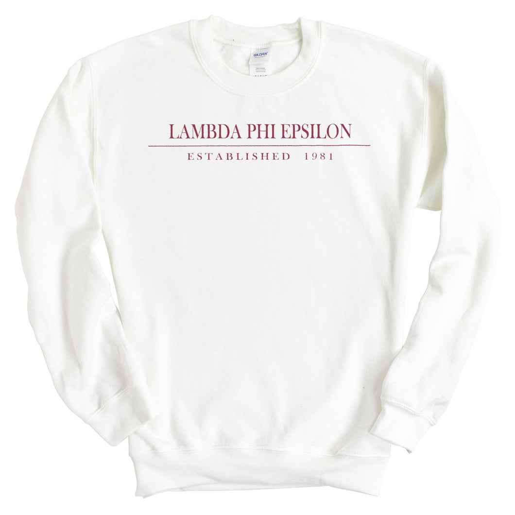 Lambda Phi Epsilon Old Fashioned Vintage Sweatshirt - Fraternity Crewneck Sweatshirt - Kite and Crest