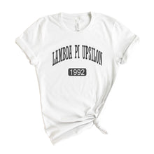 Load image into Gallery viewer, Lambda Pi Upsilon Athletic T-shirt - Kite and Crest
