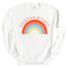 Load image into Gallery viewer, Mortar Board Colorful Rainbow Crewneck Sweatshirt - Kite and Crest
