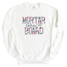 Load image into Gallery viewer, Mortar Board Floral Block Crewneck Sweatshirt - Kite and Crest
