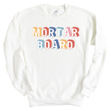 Load image into Gallery viewer, Mortar Board Retro Crewneck Sweatshirt - Kite and Crest
