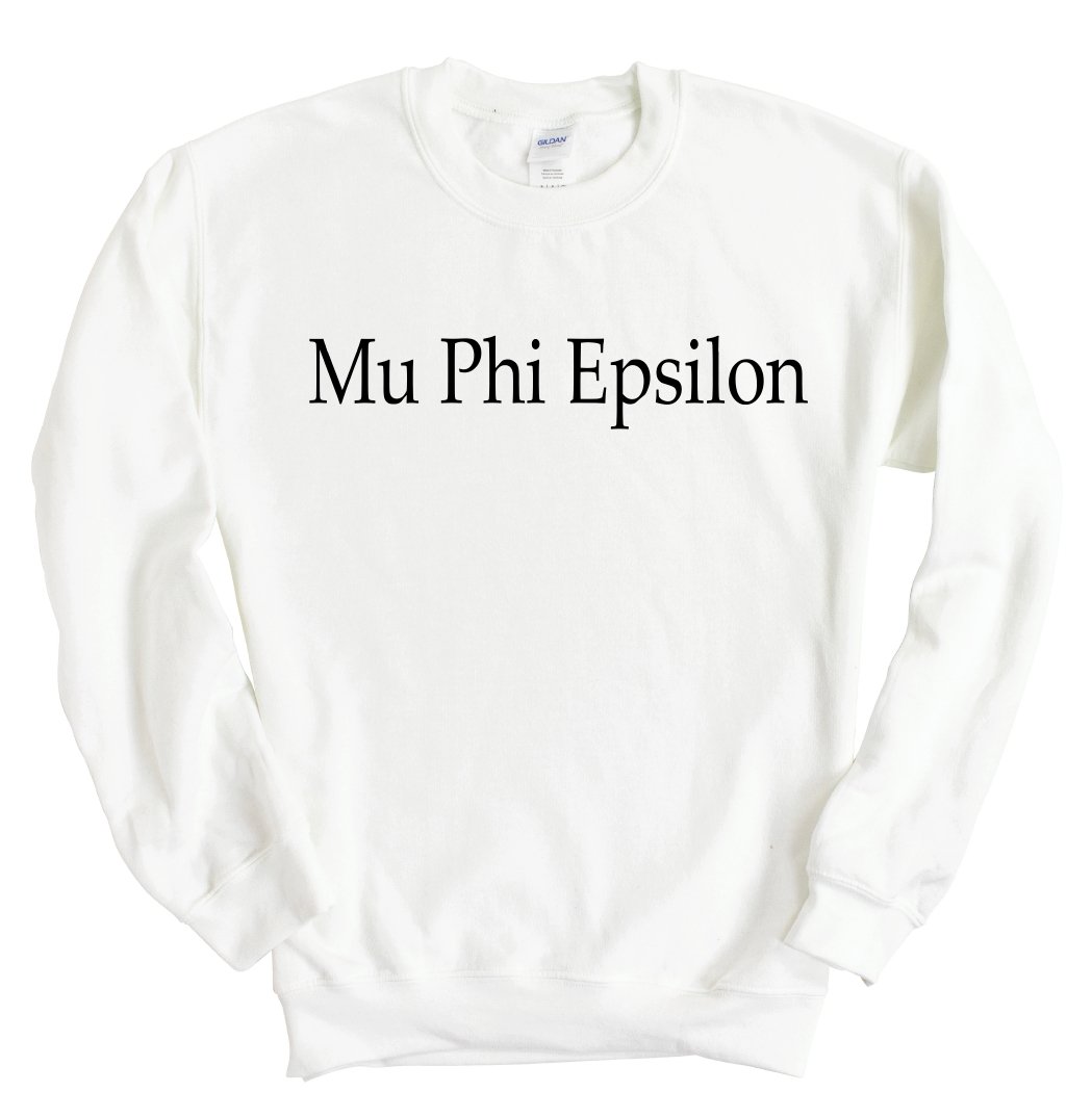 Mu Phi Epsilon Clean and Simple Sweatshirt - Fraternity Crewneck Sweatshirt - Kite and Crest