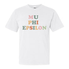 Load image into Gallery viewer, Mu Phi Epsilon For Everyone Comfort Colors T-Shirt - Kite and Crest
