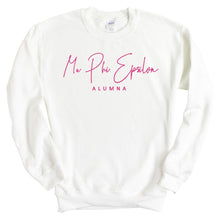 Load image into Gallery viewer, Mu Phi Epsilon Vintage Alumna Sweatshirt - Fraternity Crewneck Sweatshirt - Kite and Crest
