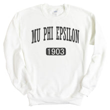 Load image into Gallery viewer, Mu Phi Epsilon Weekender Sweatshirt - Fraternity Crewneck Sweatshirt - Kite and Crest
