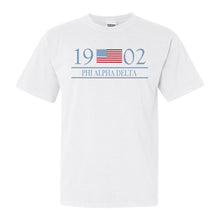 Load image into Gallery viewer, Phi Alpha Delta Candidate Comfort Colors T-Shirt - Kite and Crest
