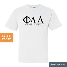 Load image into Gallery viewer, Phi Alpha Delta Classic Comfort Colors T-Shirt - Kite and Crest
