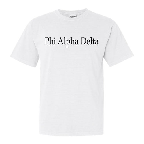 Phi Alpha Delta Clean and Simple Comfort Colors T-Shirt - Kite and Crest