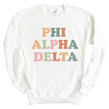 Load image into Gallery viewer, Phi Alpha Delta For Everyone Sweatshirt - Fraternity Crewneck Sweatshirt - Kite and Crest
