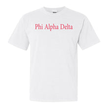 Load image into Gallery viewer, Phi Alpha Delta Simply Me Comfort Colors T-Shirt - Kite and Crest
