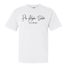 Load image into Gallery viewer, Phi Alpha Delta Sorority Alumna Comfort Colors T-Shirt - Kite and Crest
