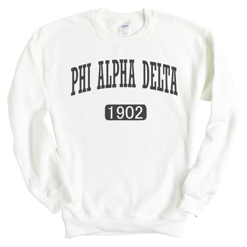 Phi Alpha Delta Weekender Sweatshirt - Fraternity Crewneck Sweatshirt - Kite and Crest