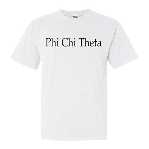 Phi Chi Theta Clean and Simple Comfort Colors T-Shirt - Kite and Crest