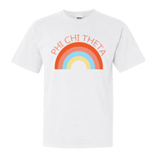 Load image into Gallery viewer, Phi Chi Theta Happy Days Comfort Colors T-Shirt - Kite and Crest
