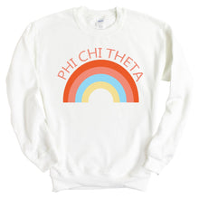 Load image into Gallery viewer, Phi Chi Theta Happy Days Sweatshirt - Fraternity Crewneck Sweatshirt - Kite and Crest
