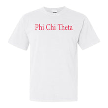 Load image into Gallery viewer, Phi Chi Theta Simply Me Comfort Colors T-Shirt - Kite and Crest
