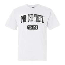 Load image into Gallery viewer, Phi Chi Theta Weekender Comfort Colors T-Shirt - Kite and Crest

