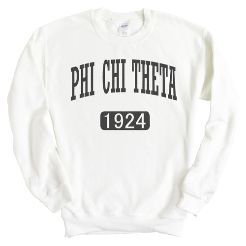 Phi Chi Theta Weekender Sweatshirt - Fraternity Crewneck Sweatshirt - Kite and Crest