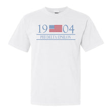 Load image into Gallery viewer, Phi Delta Epsilon Candidate Comfort Colors T-Shirt - Kite and Crest

